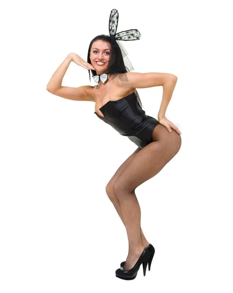 Sexy play girl wearing a bunny costume — Stock Photo, Image