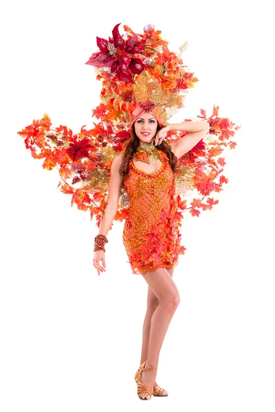 Carnaval danser vrouw dansen — Stockfoto