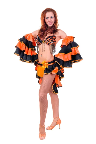 Carnival dancer woman dancing — Stock Photo, Image