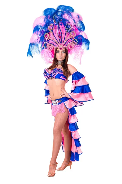 Bailarina de carnaval bailando —  Fotos de Stock