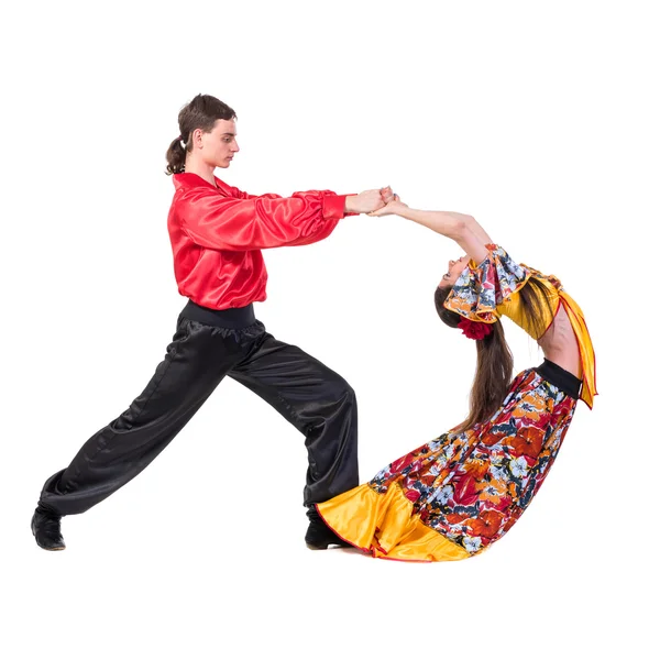 Gypsy flamenco dancer couple — Stock Photo, Image