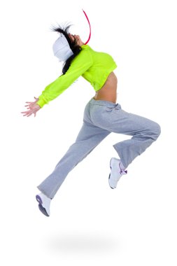 modern stil dansçı atlama