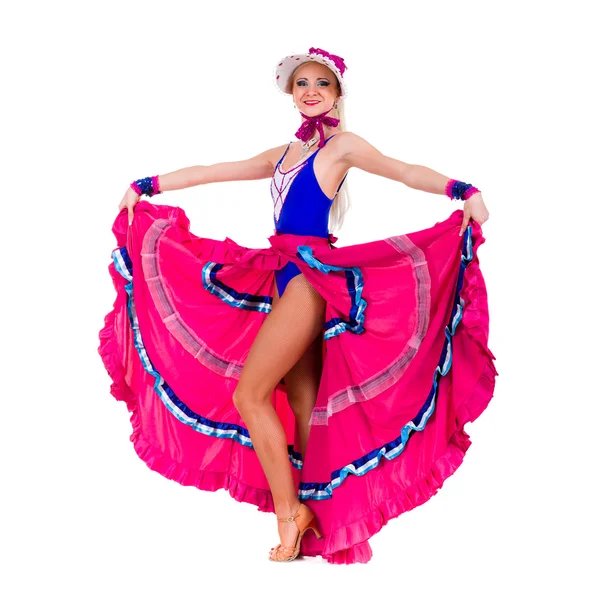 Carnival dancer woman dancing — Stock Photo, Image