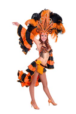 Karnaval dansçı kadın dans