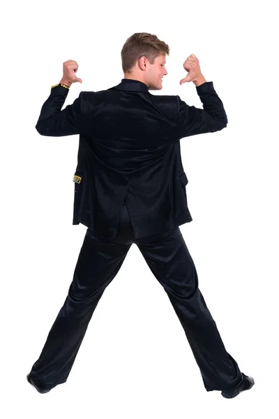 Disco dancer showing some movements — Stock Photo, Image