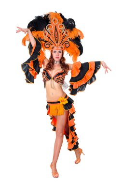 Karnaval dansçı kadın dans