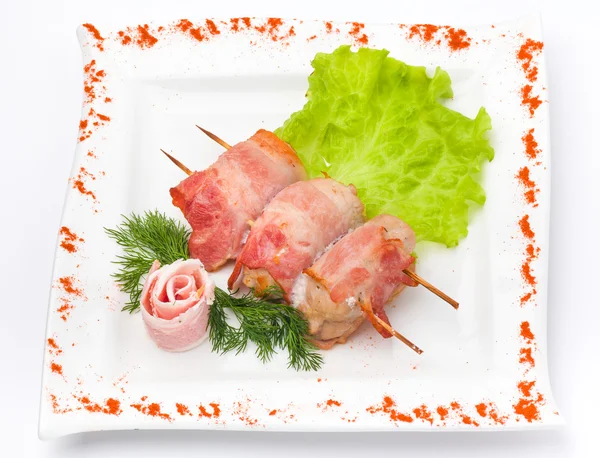Carne de kebab con hierbas —  Fotos de Stock