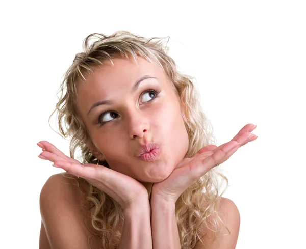 Portrait of a beautiful young woman — Stock Photo, Image