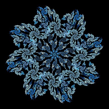 soyut çiçek desenli