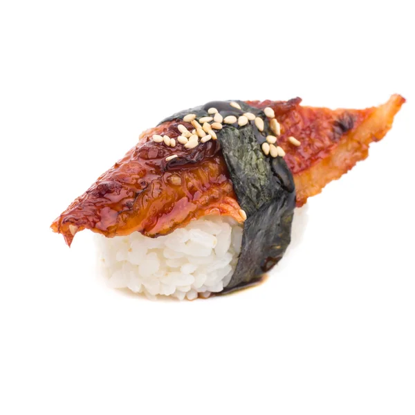 흰 위에 따로 놓은 초밥 롤 — 스톡 사진