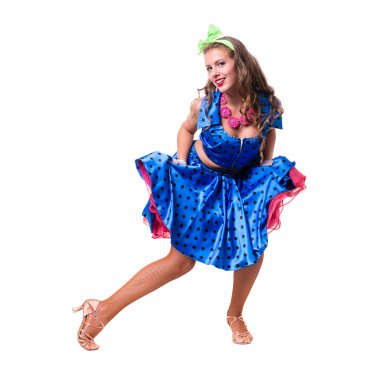 Bazı hareketleri yalıtılmış beyaz karşı gösterilen disco dansçı