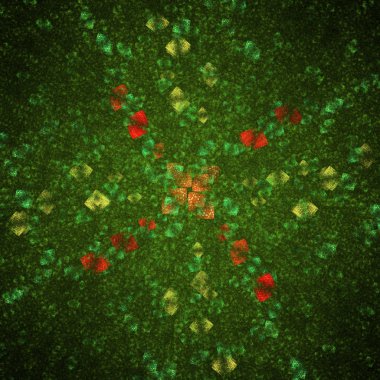 Renkli işlenmiş fraktal tasarım, arka plan