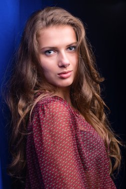 Temiz Taze Ciltli Genç Kadının Güzel Yüzü