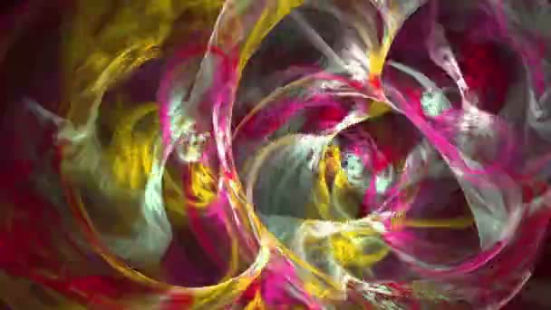 Abstracte fractal lijnen gegenereerd animatie — Stockvideo