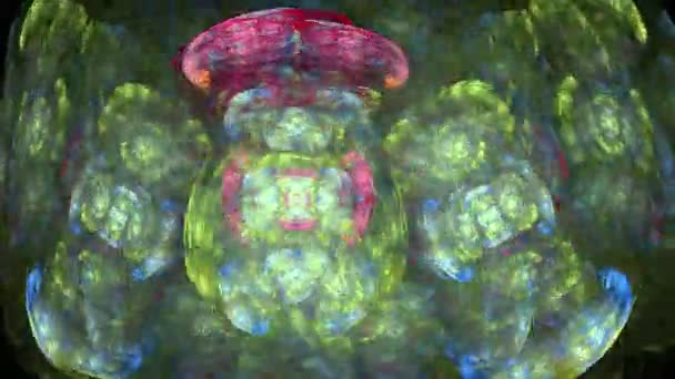 Lignes fractales abstraites générées animation 