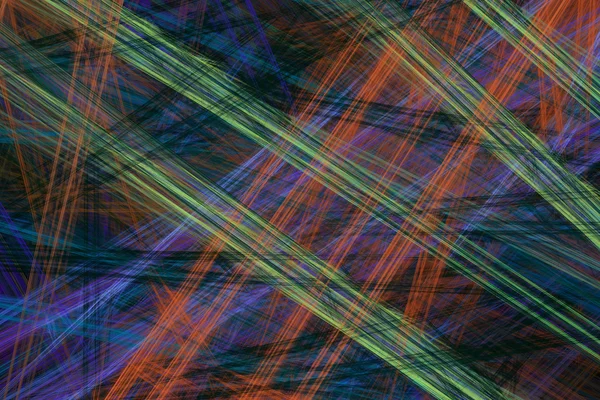 Абстрактный фрактальный фон с различными цветовыми линиями — стоковое фото