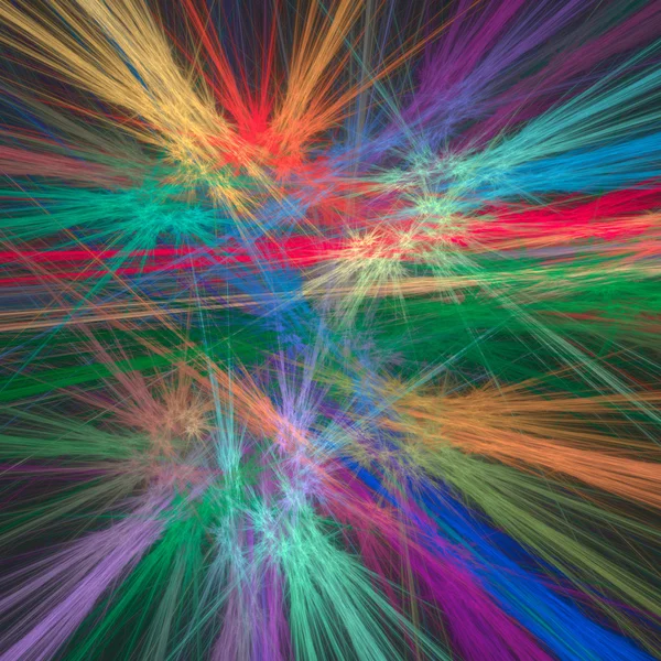 Fondo fractal abstracto con varias líneas de color — Foto de Stock
