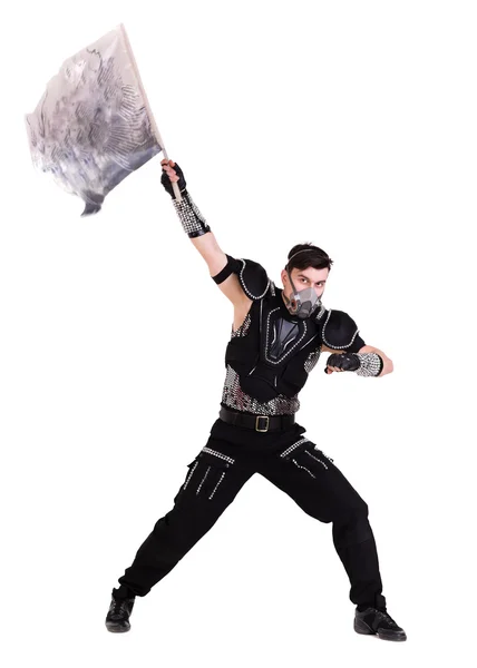 Modern soldier dancer showing some movements — Stock Photo, Image