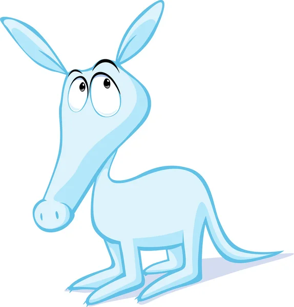 Cute aardvark illustration isolated on white - vector — Stock Vector
