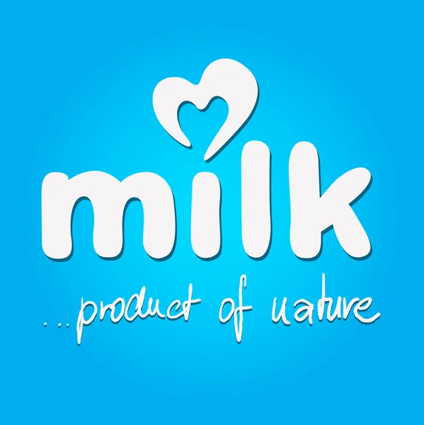 Молоко - векторный логотип — стоковый вектор