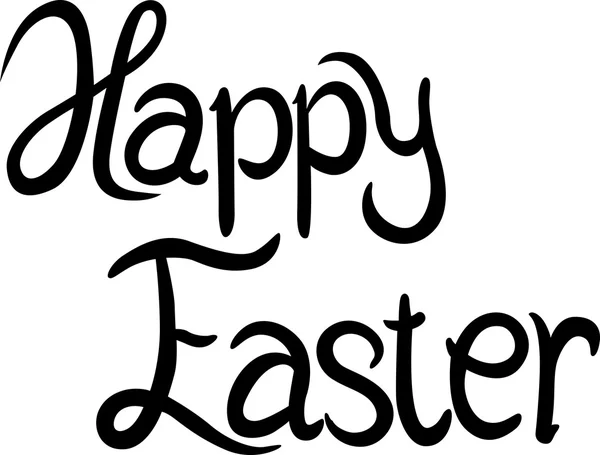 Happy Easter - calligraphy text — Stock Vector