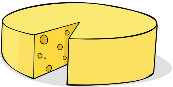 Queso en rodajas - ilustración vectorial — Archivo Imágenes Vectoriales