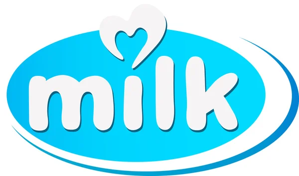 Mjölk - text i — Stock vektor