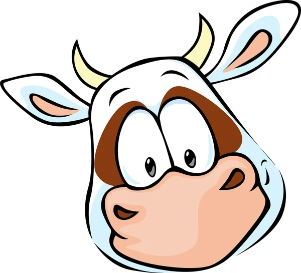 Cow head cartoon - vector illustration — Stock Vector