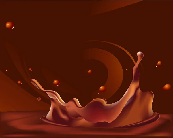 Fond chocolat abstrait - vecteur — Image vectorielle