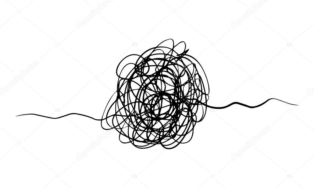 hand drawn scribble sketch circle object. Tangled grungy round scribble. isolated on white background. doodle vector illustration