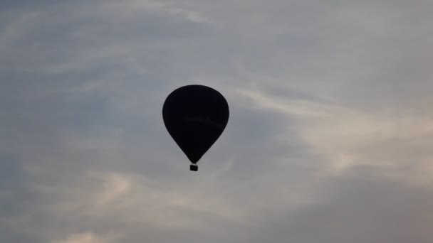 Montgolfier in de hemel — Stockvideo