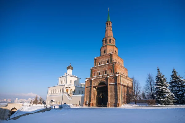 Syuyumbike Toren Het Meest Bekende Monument Van Kazan Scheve Toren — Stockfoto