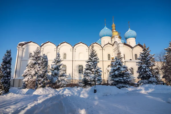 Aankondiging Kathedraal in de winter, Kazan, Tatarstan Republiek. — Stockfoto