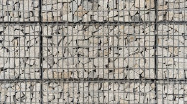 Granit taşlı metal gabion..