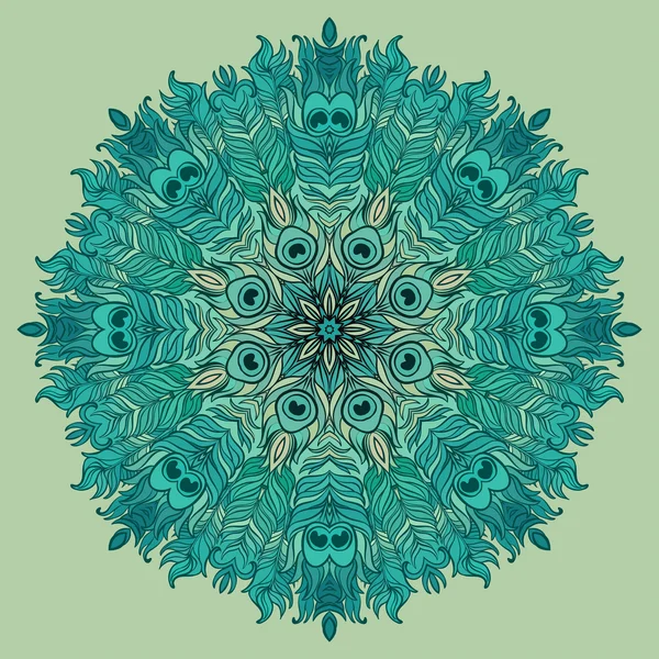 Vector Mandala. Elemento decorativo vintage . — Vetor de Stock