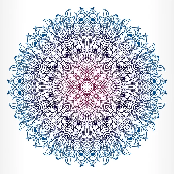 Vector Mandala. Vintage decoratieve element. — Stockvector