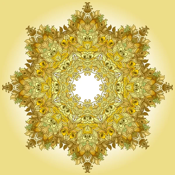 Mandala vectoriel. Elément décoratif vintage . — Image vectorielle