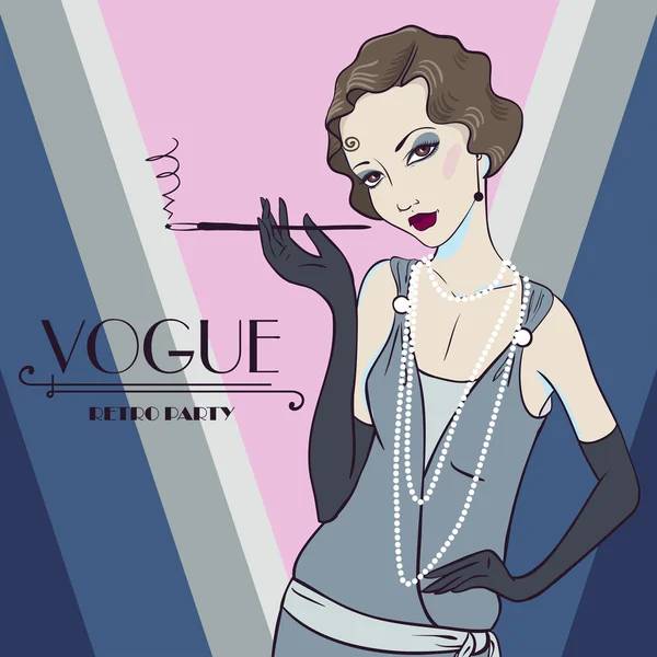 Vektör daveti üzerine şık bir retro Party