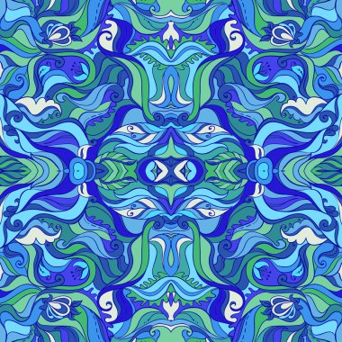 Dikişsiz desen vektör süsü