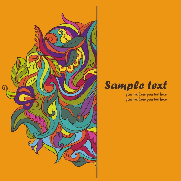 Vector floral kartı. Vintage dantel bardak altlığı peçete