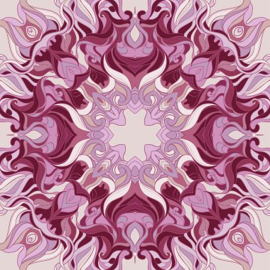 Vektör renkli ayçiçeği veya mandala