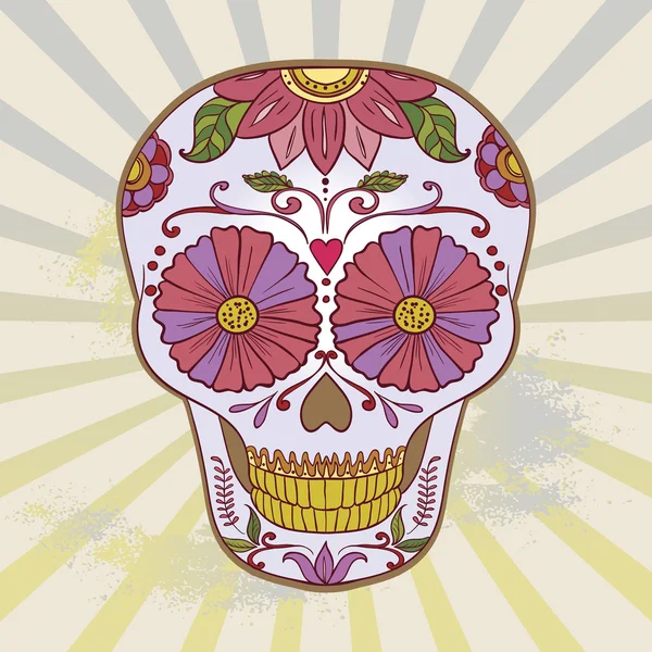 Vektör şeker kafatası olabilir T-kısa için kullanılan, çanta