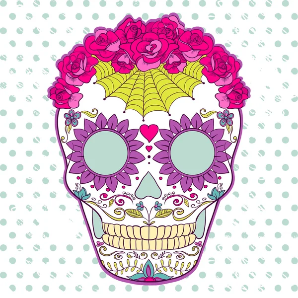 Vektör şeker kafatası olabilir T-kısa için kullanılan, çanta