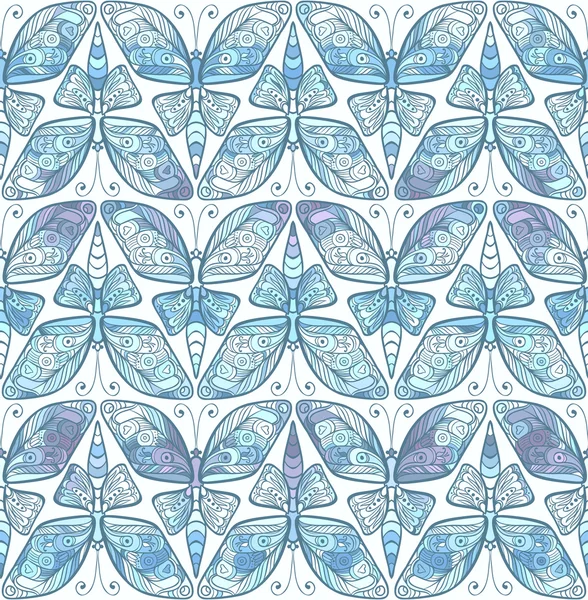 Seamless pattern with butterfly. Abstract seamless butterfly ornament. — Stockfoto
