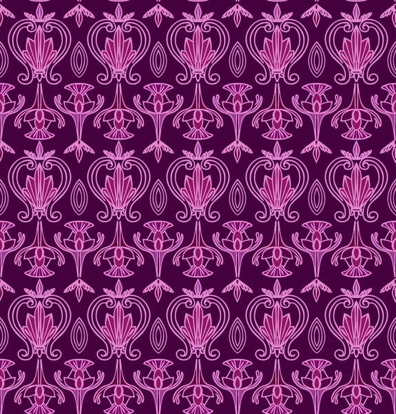 Seamless Art Nouveau Pattern. Vintage wallpaper — Zdjęcie stockowe