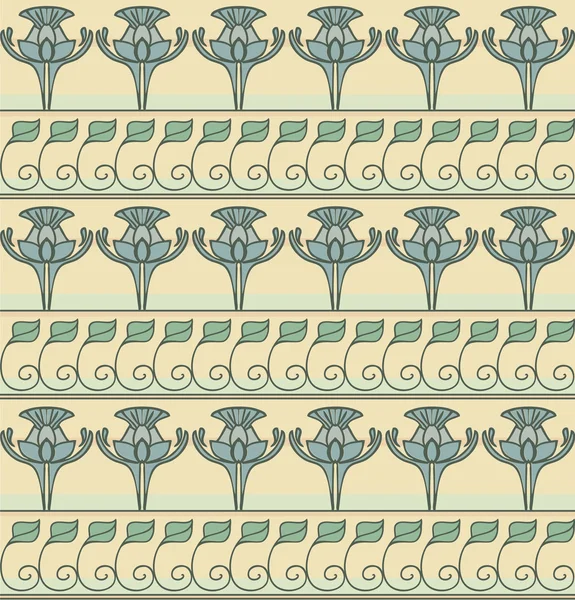 Seamless Art Nouveau Pattern. Vintage wallpaper — Stock Photo, Image