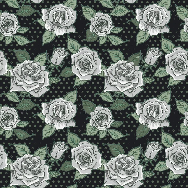 Beautiful Vintage Roses Background. Floral Seamless Pattern — ストック写真