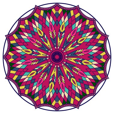 Mandala. Düş kapanı. Etnik dekoratif öğeler. Curcus motifleri.