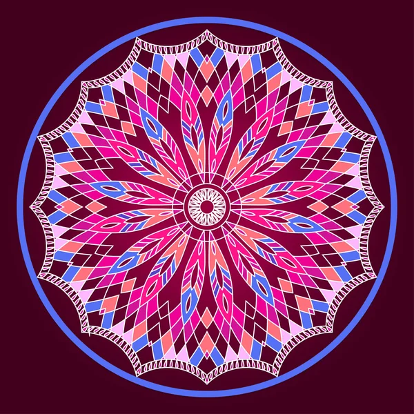 Mandala. Dromenvanger. Etnische decoratieve elementen. Islam, Arabische, Indiase, Ottomaanse motieven. — Stockvector