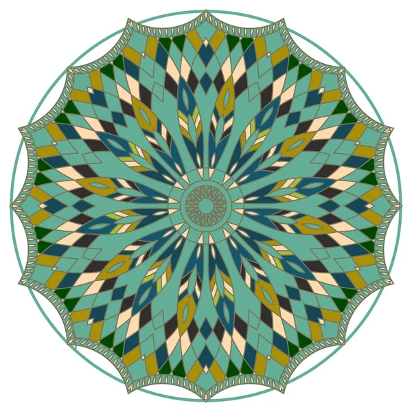 Mandala. Traumfänger. Ethnische dekorative Elemente. islam, arabisch, indisch, osmanische Motive. — Stockvektor
